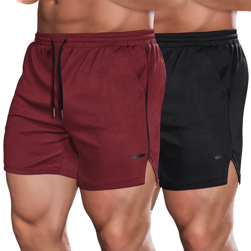 COOFANDY Men's 5 Inch Gym Shorts Quick Dry Workout Athletic Shorts Lightweight Sports Running Shorts with Pockets