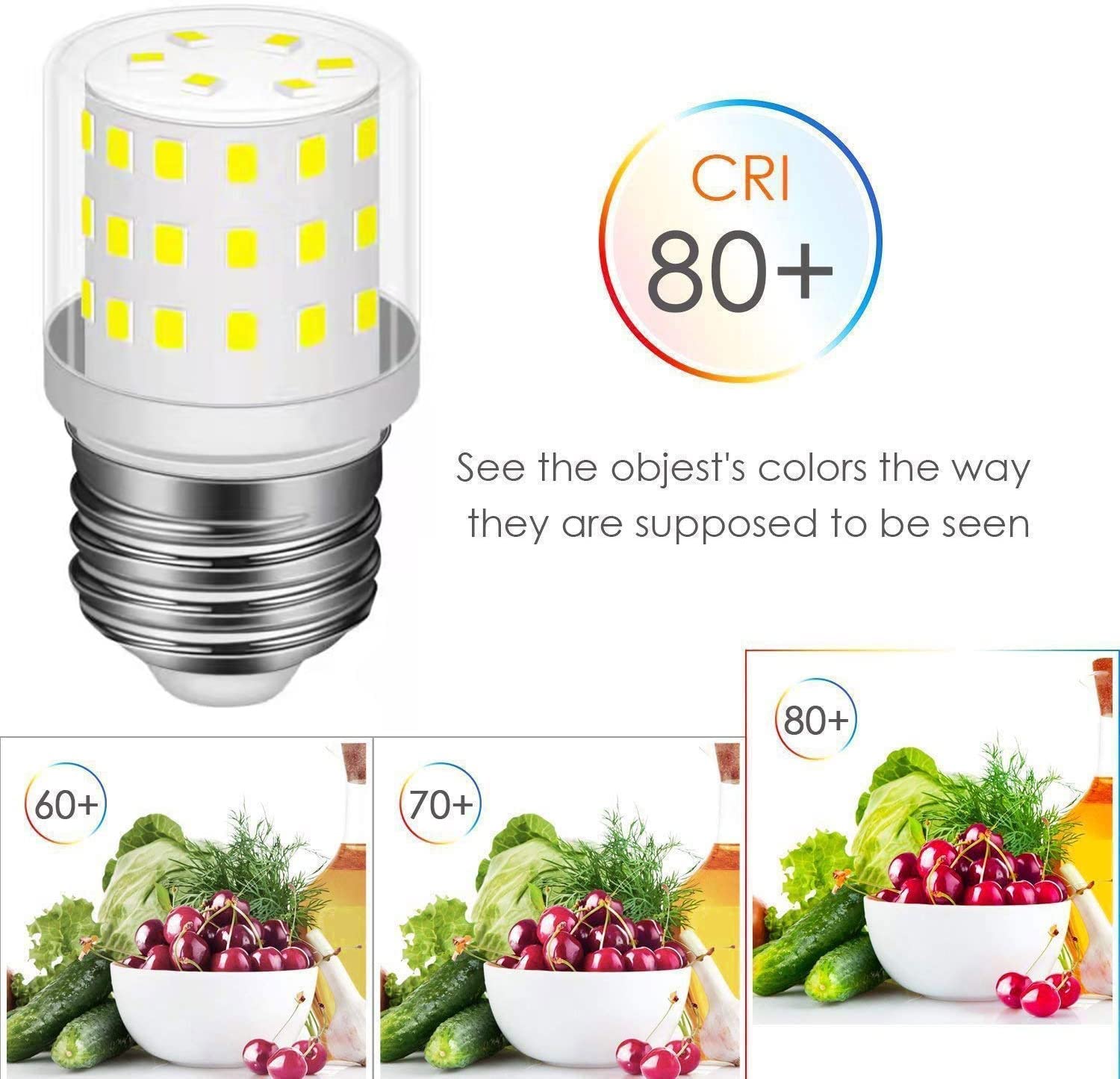 Refrigerator Light Bulb 5W 50W Equivalent Fridge Freezer Waterproof LED Bulbs E26 Medium Base T10 Tubular 120V Daylight White 6000K, 2 Count (Pack of 1)