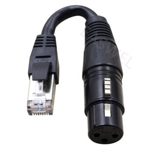 DMX Cable Adapter RJ45 to XLR 3 Pin Female Cable