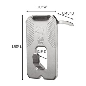 3M Claw Drywall Picture Hanger,Silver