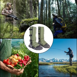 Gekufa Snake Gaiters Waterproof Snake Chaps for Men & Woman, Adjustable Size Snake Boots for Hunting/Hiking/Farm Working