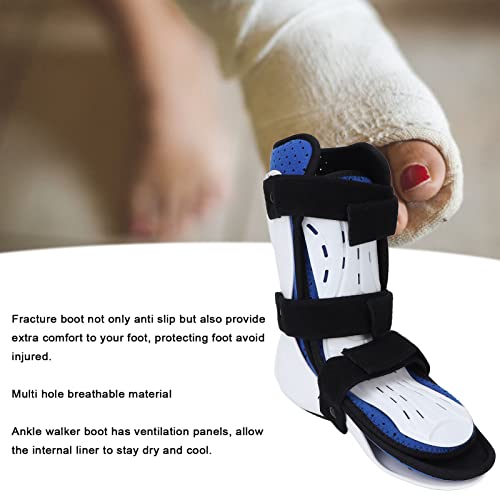 Ranvo Brace Orthosis Splint, Breathable Fracture Boot Detachable Design Comfortable Nonslip with Front Protection Plate for Foot Injuries(Right foot, M)