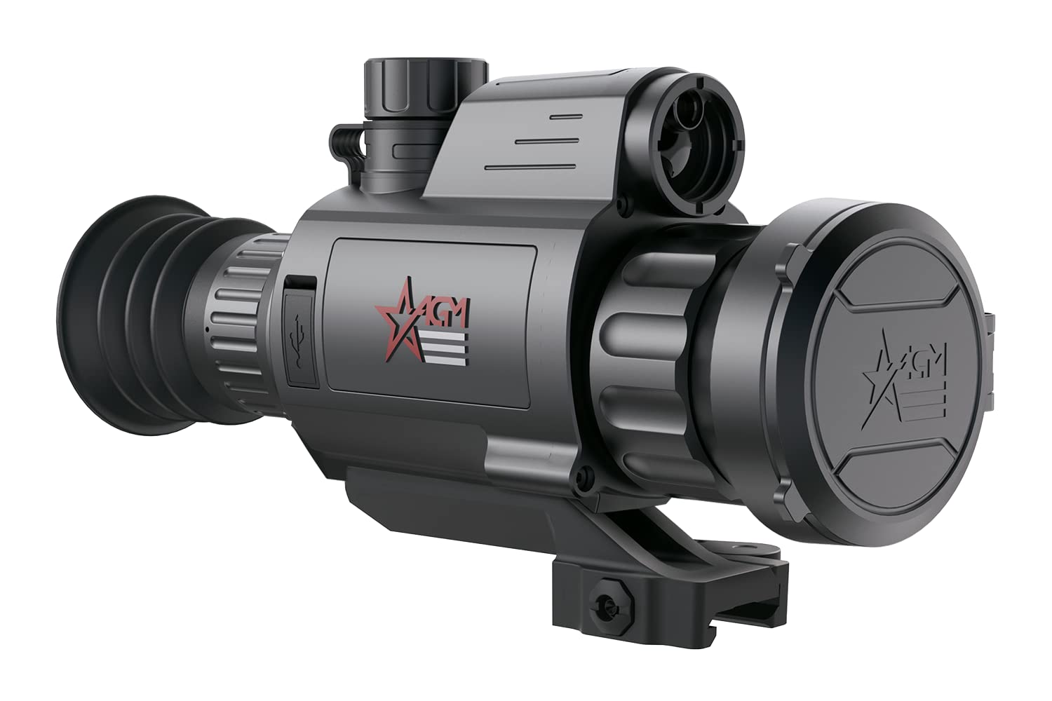 AGM Global Vision Varmint LRF TS50-640 Thermal Imaging Rifle Scope with Laser Range Finder, 12um, 640x512 (50 Hz), 50mm Lens.,Black