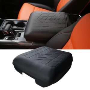 ANMOSVO for F150 Center Console Cover 2021 2022 2023 2024 - TPE & Waterproof Armrest Pad Center Console Armrest Cushion for Ford F150 2021 2022 2023 2024 Interior Acessories