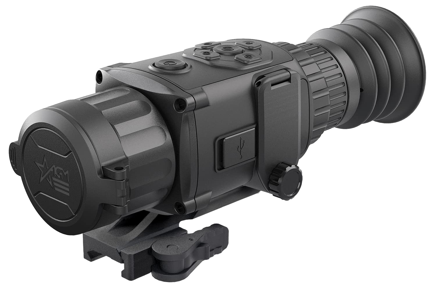 AGM Global Vision Rattler TS 19-256 Thermal Riflescope with 256x192 Resolution, Video Recording, and Wi-Fi Transmission, Waterproof and Shockproof, Ideal for Hunting and Outdoor Activities.