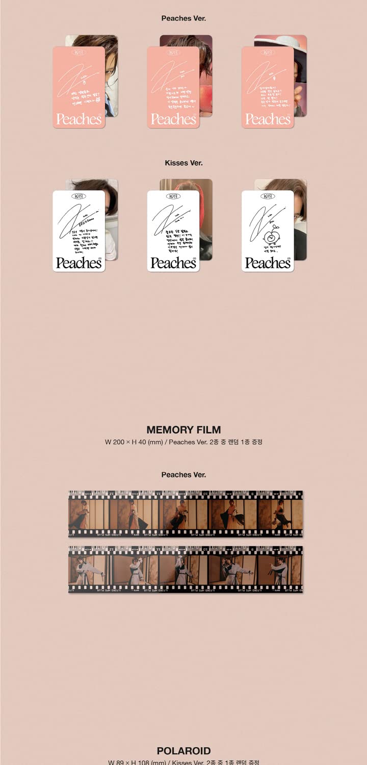 EXO Kai Peaches 2nd Mini Album Contents+Poster+Message Photo Card Set+Tracking Kpop Sealed (PHOTOBOOK B)