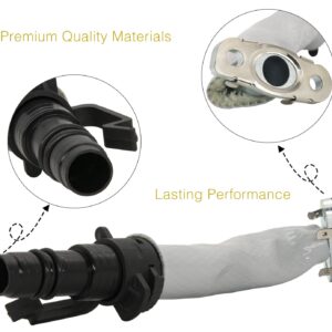 55587854 Turbo Oil Return Pipe Tube Compatible with Chevy Cruze Sonic Trax Buick Encore 1.4L Engine Turbocharger Oil Return Line Replaces 55587854 55569839