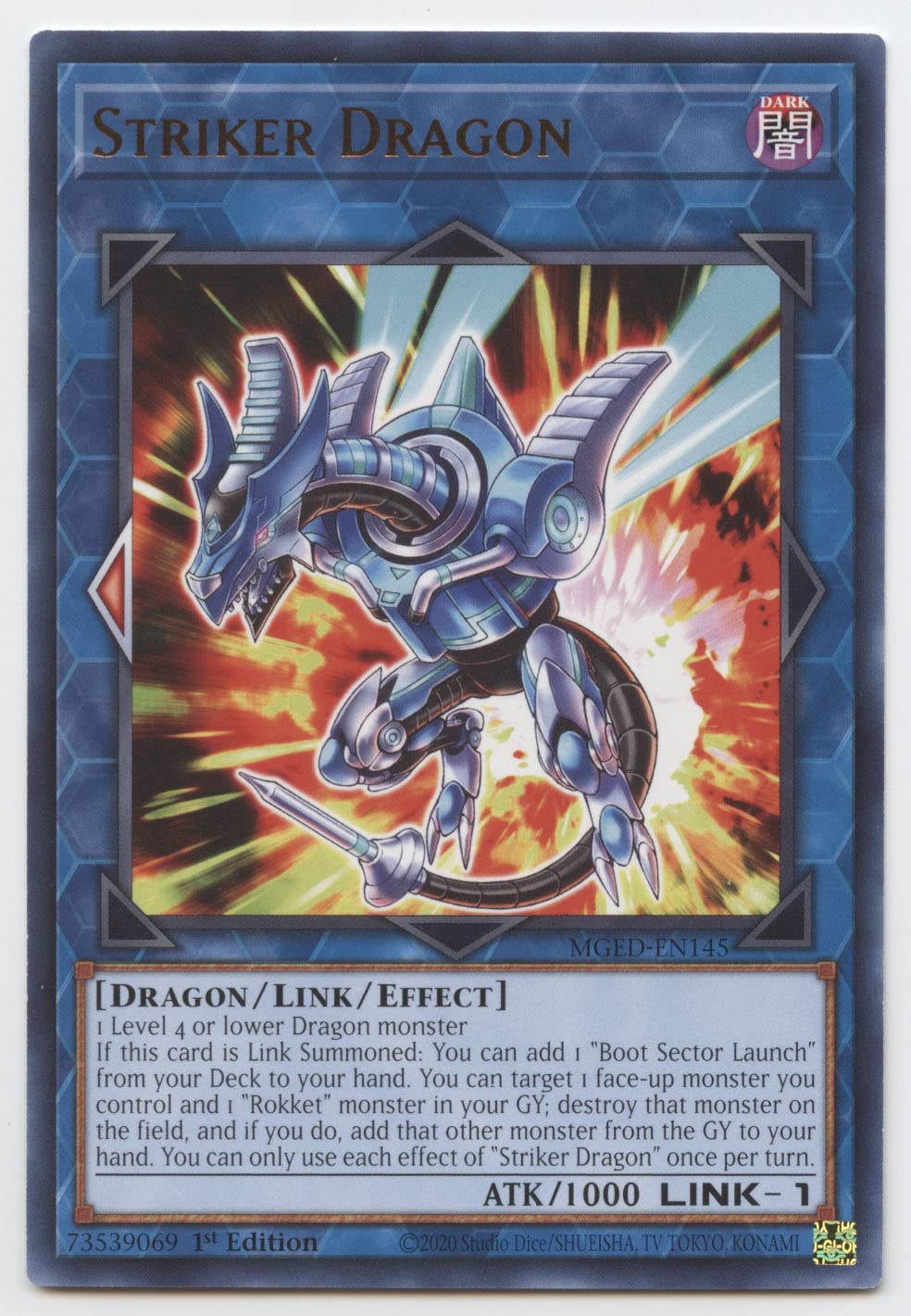 Striker Dragon - MGED-EN145 - Rare - 1st Edition