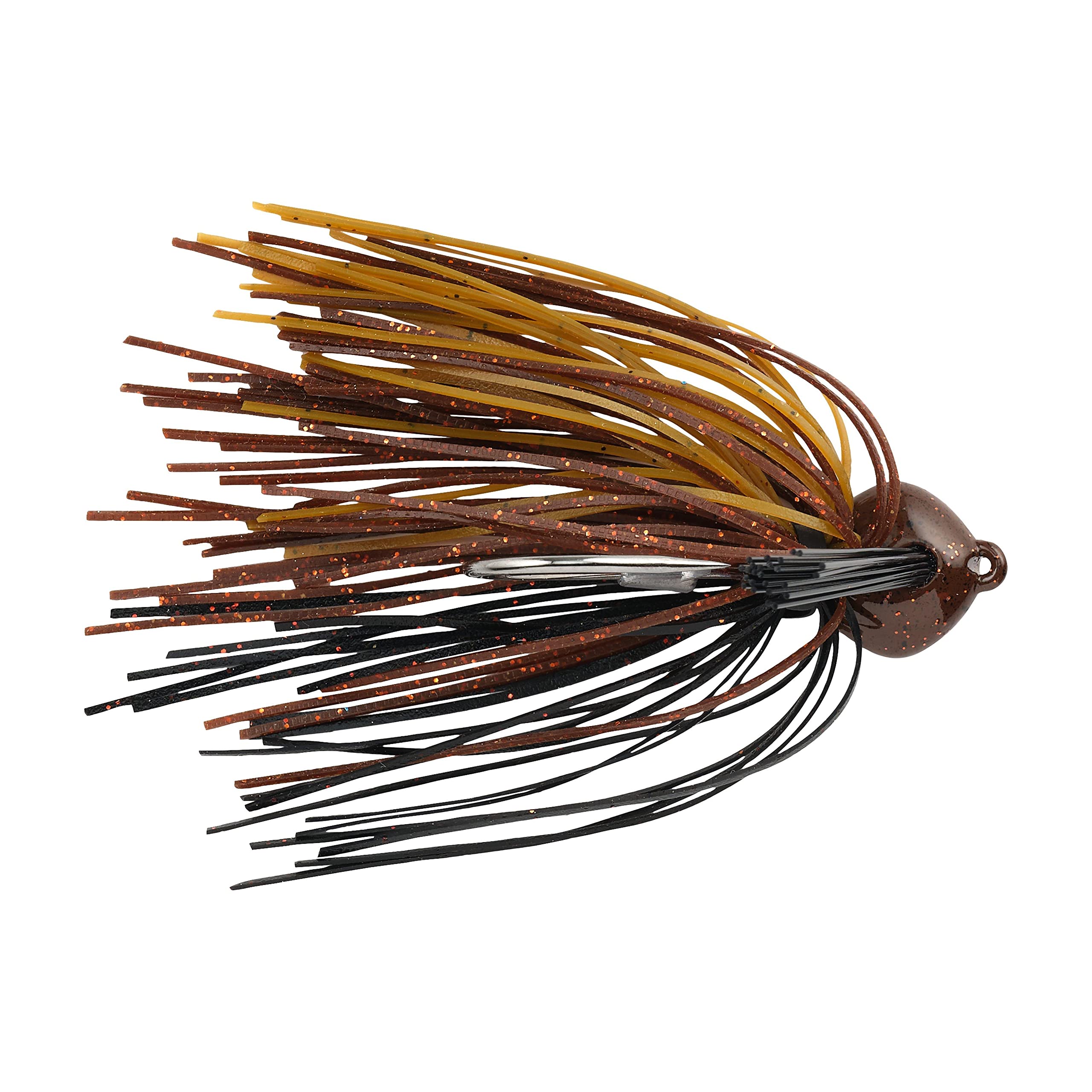 Berkley Flipping Fishing Jig, Black Brown Amber