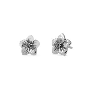 boma jewelry sterling silver flower stud earrings