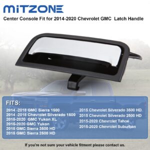 MITZONE Center Console Armrest Latch fit for 2014-2020 Chevy Silverado GMC Sierra Suburban Tahoe Yukon Lid Latch Handle Replace 22861304