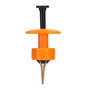 Tgoon Bait Bander, Portable Carp Fishing Accessories Fishing Pellet Bait Bander Tool Durable with Bags of Elastics for Outdoor for Freshwater Fishing(Orange)