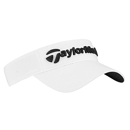 TaylorMade Golf Standard Radar Visor, White, Medium