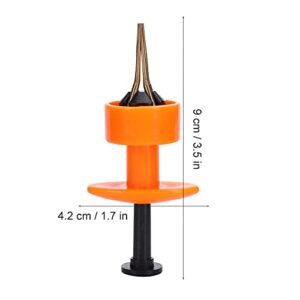 Tgoon Bait Bander, Portable Carp Fishing Accessories Fishing Pellet Bait Bander Tool Durable with Bags of Elastics for Outdoor for Freshwater Fishing(Orange)