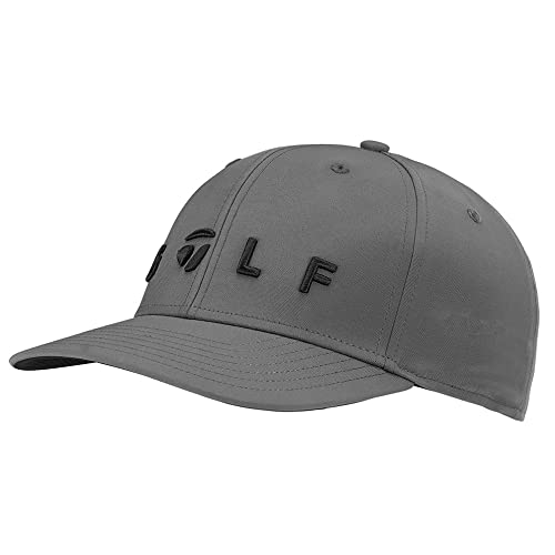 TaylorMade Golf Standard Lifestyle Logo Hat, Charcoal, Medium