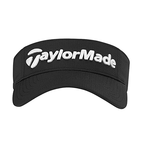 TaylorMade Golf Standard Radar Visor, Black, Medium