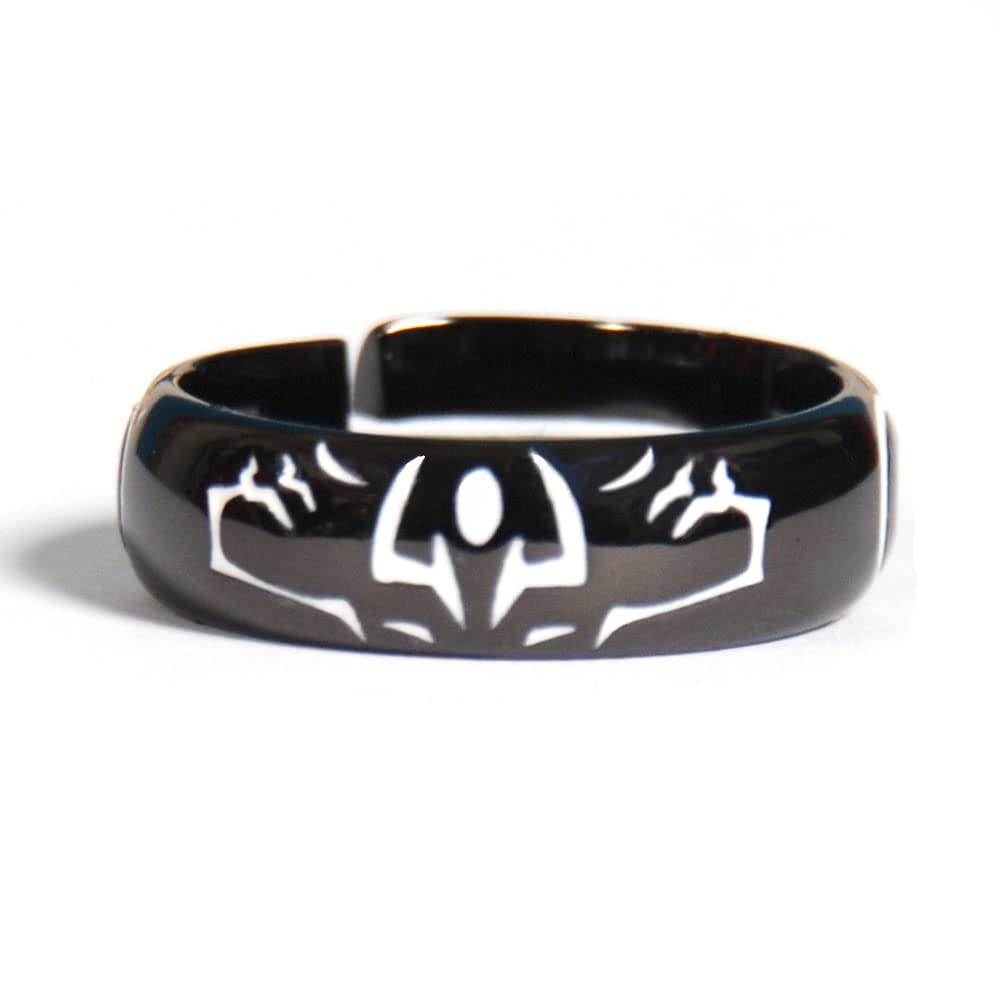 Anime Ring Adjustable Open Band for Men Women cosplay Black Color