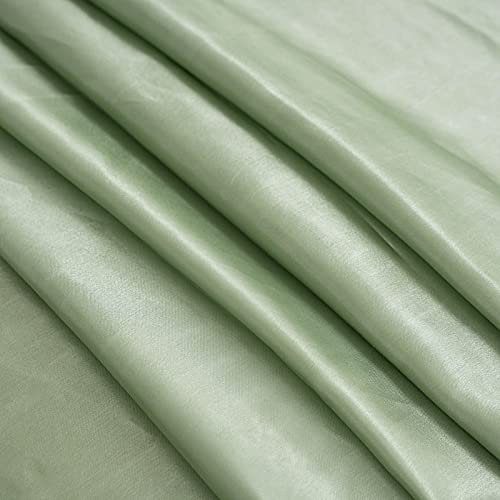 BalsaCircle Tablecloths 90x156 inch Sage Green Satin Rectangle Tablecloth Table Cover Linens for Wedding Table Cloth Party Reception Events Kitchen Dining, 90' x 156'