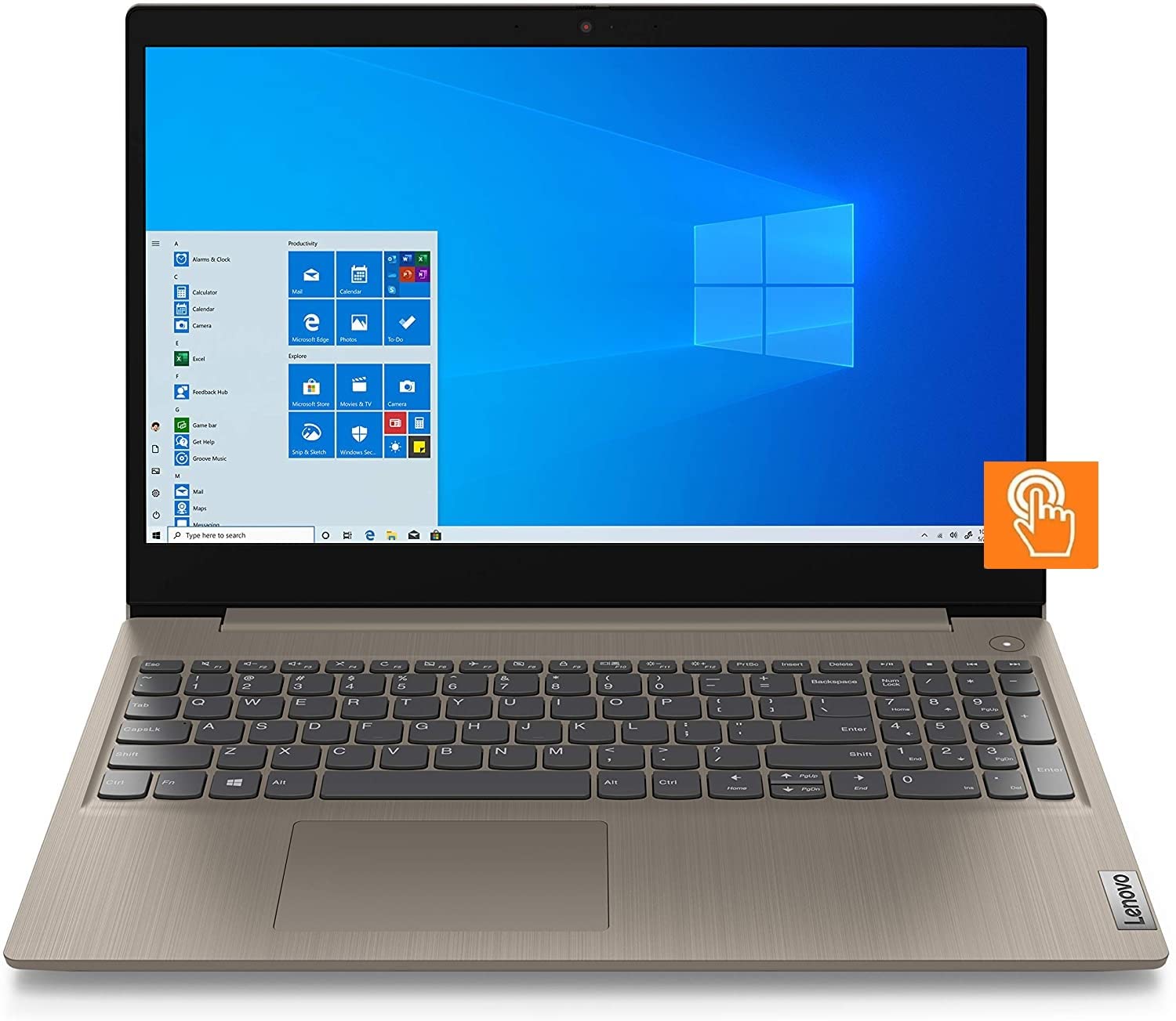 Lenovo IdeaPad 3 15.6" HD Touchscreen Laptop, Intel Quad Core i5-1035G1, 16GB RAM, 512GB SSD+1TB HDD, 4-in-1 Card Reader, Webcam, Bluetooth, Wi-Fi 6, HDMI, Windows 10/11 Home