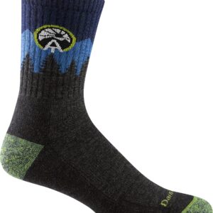 Darn Tough (Style 1956) Men's ATC Micro Crew Midweight with Cushion Sock (Eclipse, X-Large)