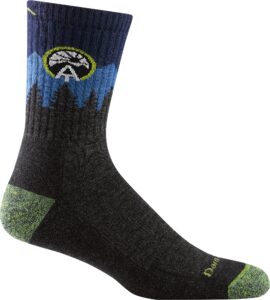 darn tough vermont atc micro crew cushion socks eclipse md (us 8-9.5)