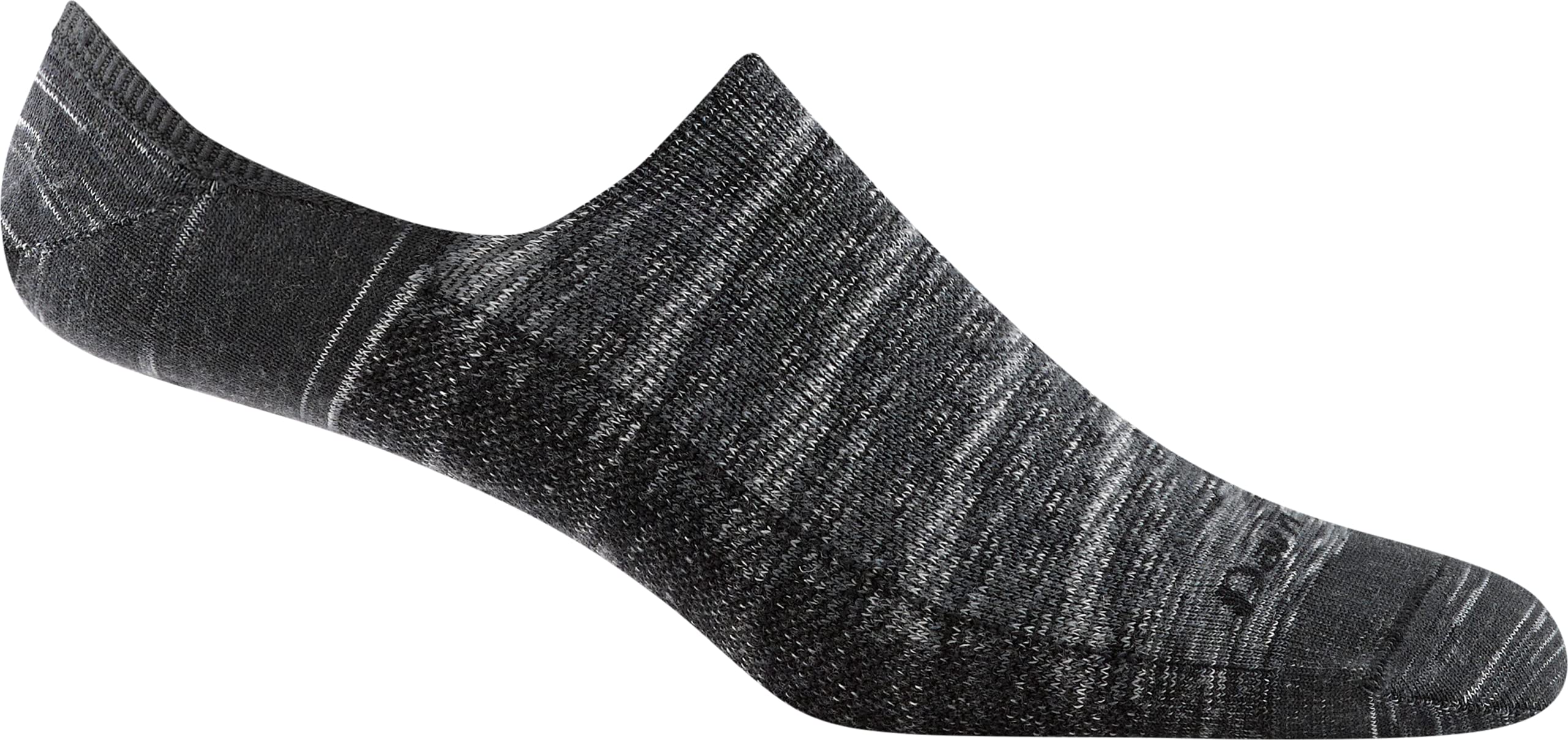 Darn Tough Men's Topless Solid No Show Hidden Lightweight Lifestyle Sock (Style 6055) - Space Gray, Large