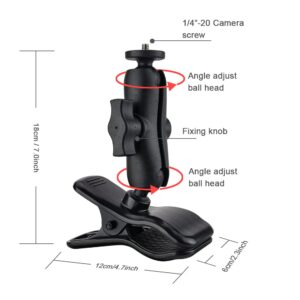 POWRIG Guitar Phone Holder Mount, Action Camera Mount for Guitar