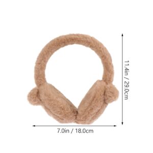 BESPORTBLE Cute Furry Earmuffs with Animal Ear Plush Bear Earmuffs Winter Outdoor Earmuffs Ear Warmer Ear Cover Headband for Girls Women