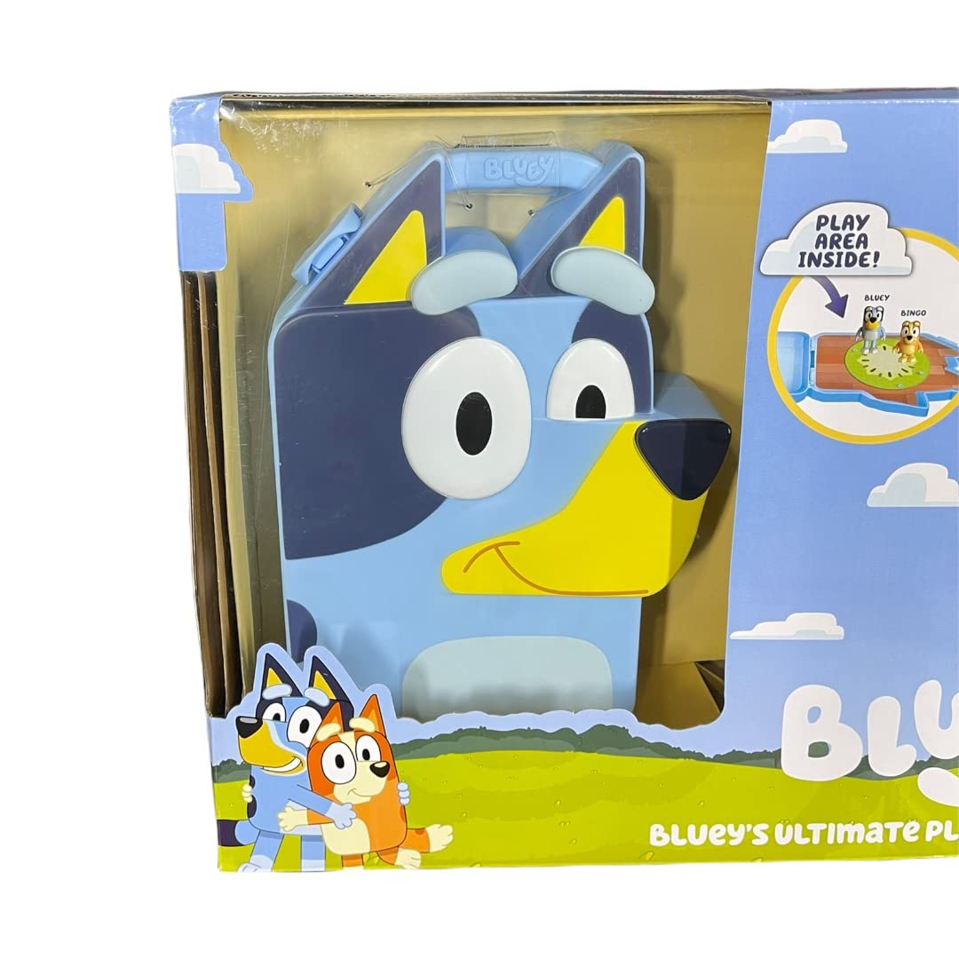 Bluey's Ultimate Play & Go Playset - Includes Carrier Playset, Accessories, and 6 Figures - Bluey, Bingo, Bandit, Chilli, Muffin, Socks