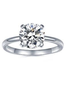 imolove moissanite solitaire engagement ring for women, women's engagement rings moissanite promise rings 2ct d color vvs1 clarity wedding band 925 sterling silver with 18k gold plated-6-2ct