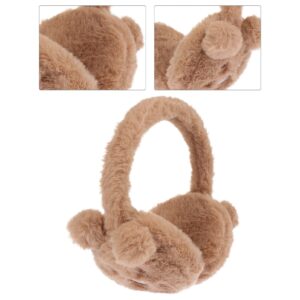 BESPORTBLE Cute Furry Earmuffs with Animal Ear Plush Bear Earmuffs Winter Outdoor Earmuffs Ear Warmer Ear Cover Headband for Girls Women