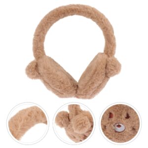 BESPORTBLE Cute Furry Earmuffs with Animal Ear Plush Bear Earmuffs Winter Outdoor Earmuffs Ear Warmer Ear Cover Headband for Girls Women