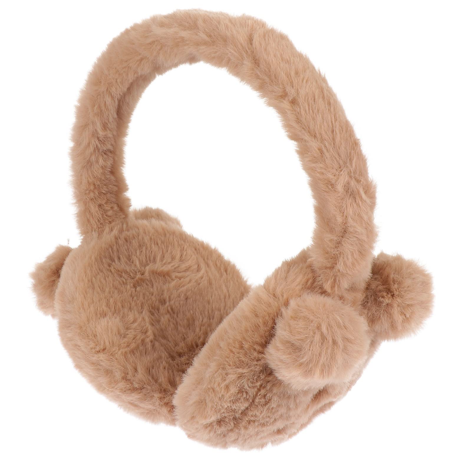 BESPORTBLE Cute Furry Earmuffs with Animal Ear Plush Bear Earmuffs Winter Outdoor Earmuffs Ear Warmer Ear Cover Headband for Girls Women