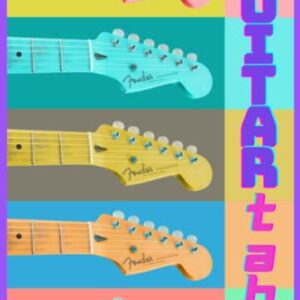 Guitar Tab Notebook: Retro Inspired 120 page Blank Tablature & Chord book