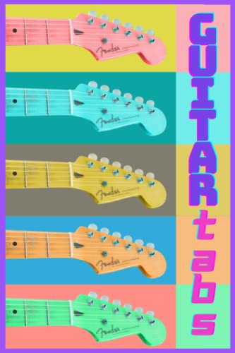 Guitar Tab Notebook: Retro Inspired 120 page Blank Tablature & Chord book