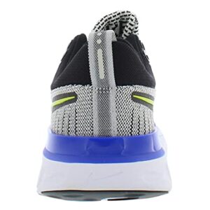 Nike Mens React Infinity Run Flyknit 2 (White/Cyber-Black-Racer Blue) Size 9.5