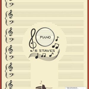 Sheet Music For Piano Kids: Funny Cat Sheet Piano Music Notebook | An Ideal Music Notation Manuscript For Piano And Midi Keyboards Performers & Learners