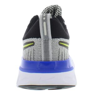 Nike Mens React Infinity Run Flyknit 2 (White/Cyber-Black-Racer Blue) Size 9.5