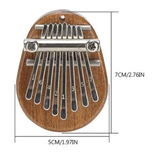 Thumb Piano 8 Key Mini Kalimba, Exquisite Finger Piano, Portable Marimba Musical Instrument Gift, Wooden Finger Mbira with Lanyard Special Gifts for Kids and Adults Beginners