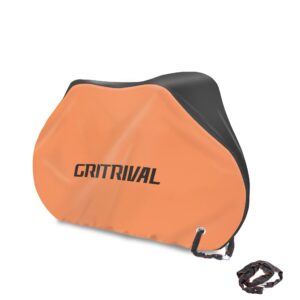 gritrival bike covers outdoor storage waterproof it has three colors and two sizes the bicycle cover is equipped with a bike rack chain lock