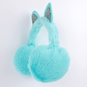 CHUANGLI Winter Warm Cat Ear Muffs for Women Girls Cute Catear Earmuff Ladies Headband Faux Fur Earmuffs Plush Ear Warmers