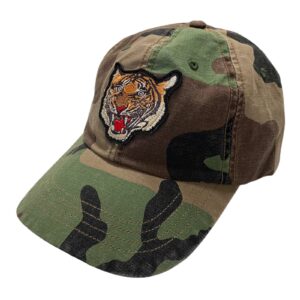 polo ralph lauren mens teddy bear adjustable ball cap hat (camo/tiger)