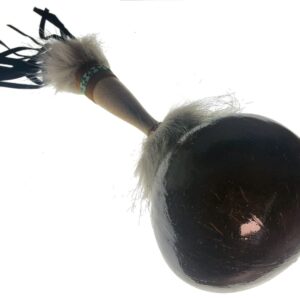 Shaman Maraca - Rainforest Coconut Witch doctor Tribal Ritual Shaker Ceremonial Rattle