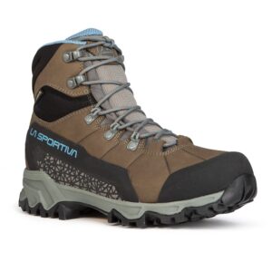 La Sportiva Women's Nucleo High II GTX Hiking Boots, Oak/Topaz, 7.5