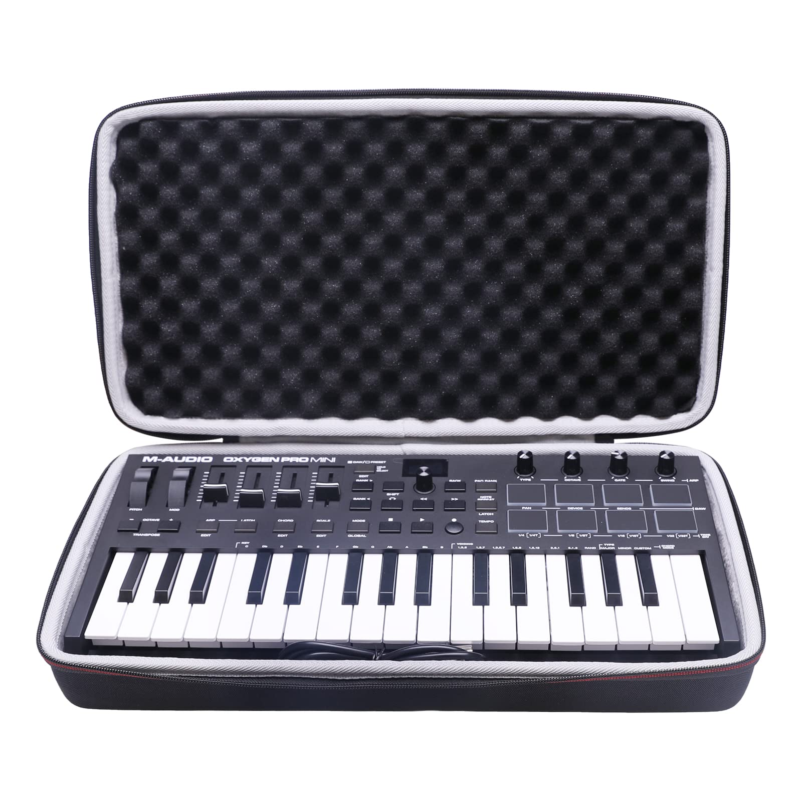 LTGEM Hard Case for M-Audio Oxygen Pro Mini – 32 Key USB MIDI Keyboard Controller