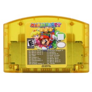 Game Cartridge Compatible w N64 18 in 1 Mario Party 1 2 3 N64 Game Cartridge Console US Version / n64 Game