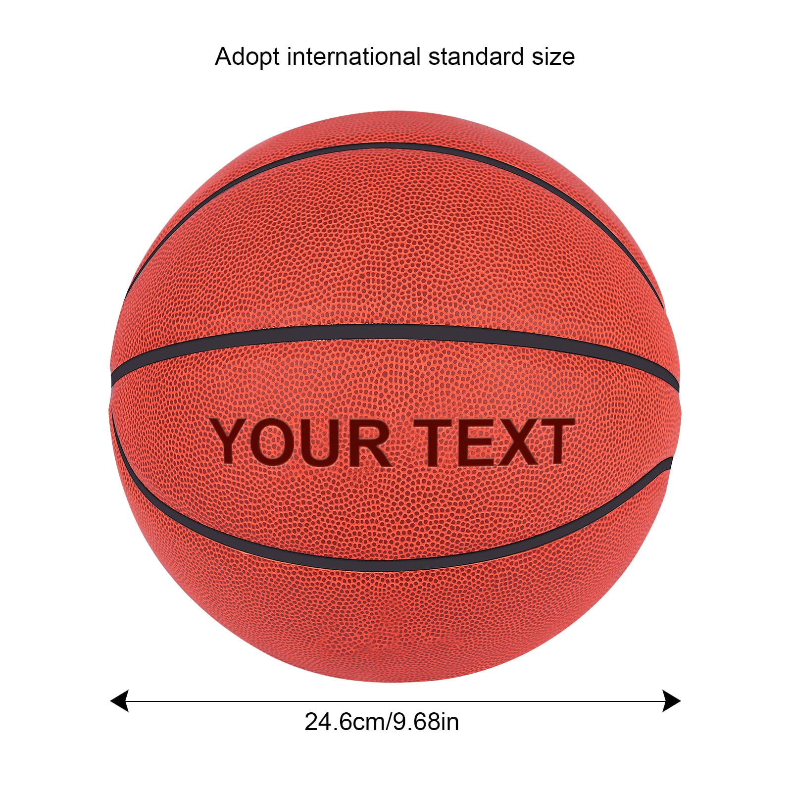 OXYEFEI Customized Personalized Basketball Engraved Custom Outdoor Indoor Basketball Gifts-Official Size 29.5" (Basketball)