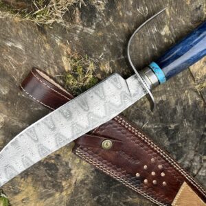 Perkin Damascus Steel Hunting Knife Handmade Knife Knives One Kind of Knife Damascus Hunting Knife