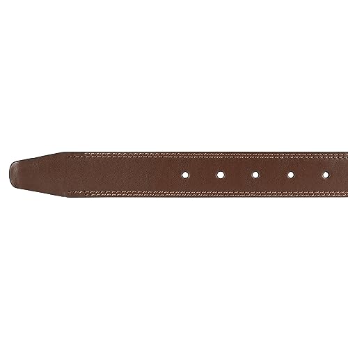 Nautica Men Reversible Leather Casual and Dress Belts with Metal Buckle, Double Stitch-Black/Brown, 34"