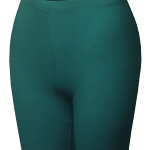 Made by Emma Essential Active Daily Cotton Mid Rise Biker Shorts Hunter Green S